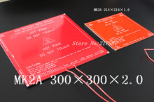 Bigger than bigger RepRap RAMPS 1.4 PCB Heatbed MK2A with led Resistor and cable for Mendel 3D printer hot bed 300*200*2.0