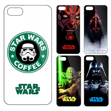 Забавный старбак Starwars кофе дизайн рисунок телефон чехол для iphone 5 5S 6 6 s чехол Starwars принципиально капа