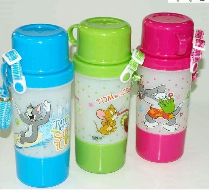 FREE SHIPPING, Original Tom and Jerry 350ml BPA free kids plastic water