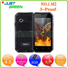 4 5 NO 1 M2 IP68 Waterproof Android 5 0 Lollipop Cell Phone MTK6582 Quad Core
