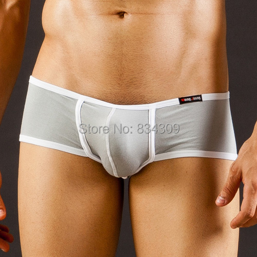 Modal Mens Sexy Boxers Underwear Boxer Underwear Smooth Male Trunks Low Rise Bulge Pouch Bottoms Lingerie