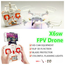 2016 NEW dron X6sw RC Helicopter drone with camera quadcopter professional drones With Camera HD VS MJX X101 X600 x5sw X705C