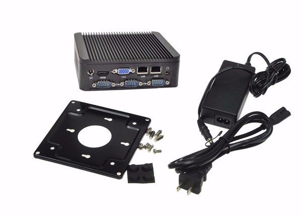 Dual nic 4*serial mini pc Qotom-Q180P 12V X86 desktop computer Intel Celeron Processor J1800 2.41GHz support linux /windows 7/8 htpc micro pc