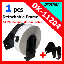 8x Rolls Brother Compatible Labels DK-11204, label size: 17 x 54mm, 400 labels per roll, DK 11204, DK 1204