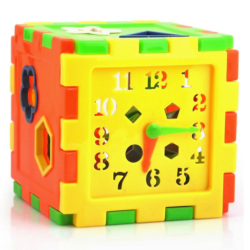 Hot Sale! Plastic Kids Shape Box Child Baby Blocks Box Educational Toys