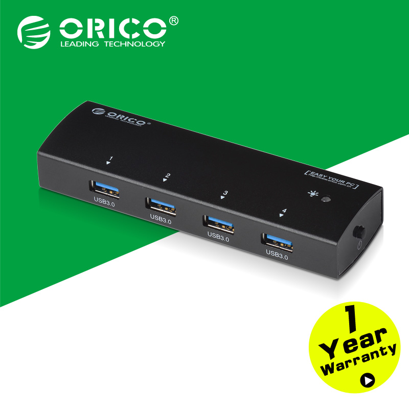 Orico AS4P-U3P-BK 4 ()   USB 3.0  5  / 2A    - 