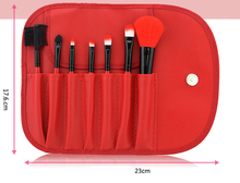 Red Color Brand New Fashion Professional 7 pcs Makeup Brush Set tools HOT Make up Toiletry
