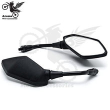 on sale big size motorcycle mirrors 10mm 8mm unviersal motorbike rear view mirror for yamaha honda suzuki parts ABS plastic