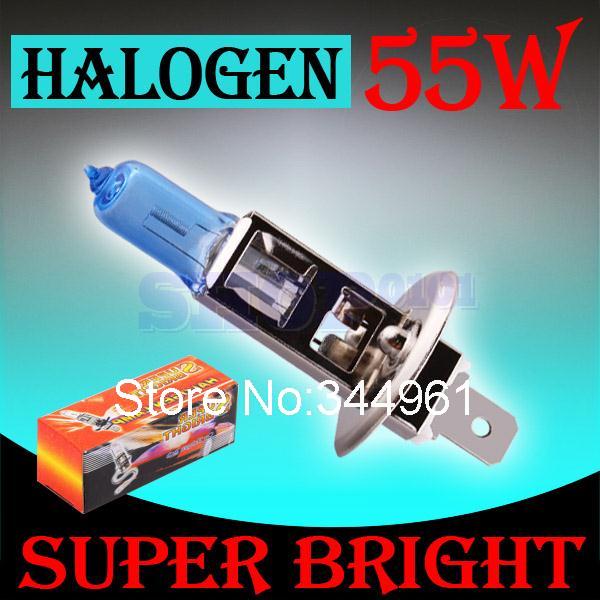 H1 55W 12V Super Bright White Fog Lights Halogen Bulb High Power Car Headlight Lamp Car