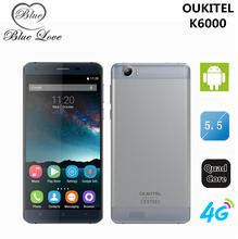 Original OUKITEL K6000 5.5 inch MTK6735P Quad Core Android 5.1 2GB RAM 16GB ROM 13MP 4G FDD LTE 6000mAh Battery Smartphone