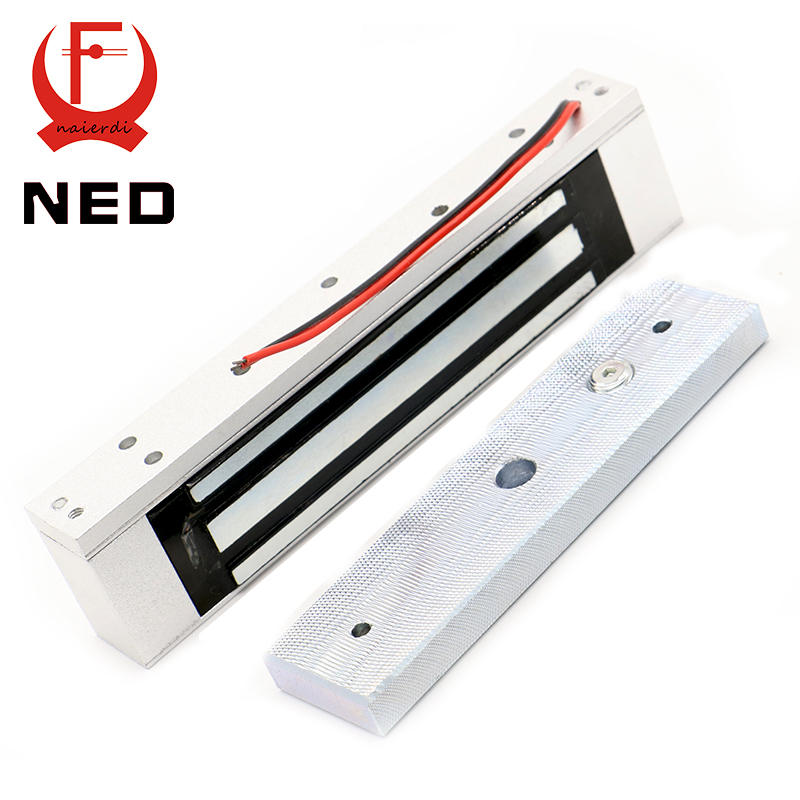NED Single Electric Light Door Lock 12V Magnetic Electromagnetic Lock 180KG (350LB) Holding Force For Access Control System