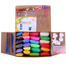 24colors Soft Polymer Modelling Clay set with tools Air-dried good package FIMO Effect Blocks Special Toys DIYpolymer clay
