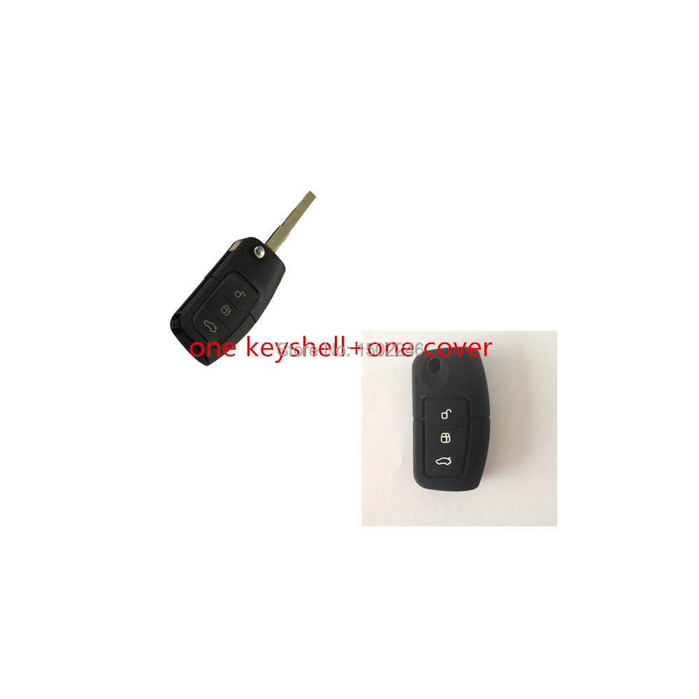1 key shell Cover Uncut Fob Remote Key Shell for FORD Focus Fiesta C Max S
