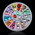 5X8mm 36pcs set 3d Design Mix Colors Acrylic UV Gel Nail Tips Gems Decoration DIY Nail