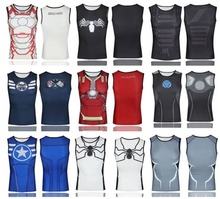 Solid summer Lycra men sport vest gym fitness sleeveless shirt bodybuilding stringer tank tops clothing male