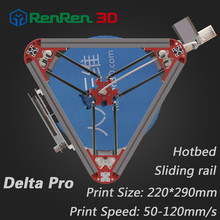 High Precision 3 D Delta 3D Printer Pro Auto Level K800 Kossel Reprap Prusa 3D-Printer Machine Kit With Hot Bed Injection