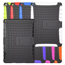 Heavy Duty TPU PC Dual Armor case For iPad air 2 case with stand For iPad
