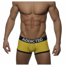 ES Addicted Men’s U Convex Bag Boxers Cotton Undies Sexy Man Hipsters Gay Shorts Sports Underwear Free Shipping 3 Color S M L XL