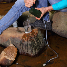 hand water pump filter top accuracy 0 01micron portable water purifier survival equipment