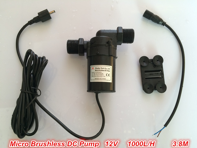 DC Water Pump 12V 800/800A-G, 1000L/H 3.8M 2pcs/ Lot, for Garden Fountain, Swimming Pool, Submersible, Maintenance free