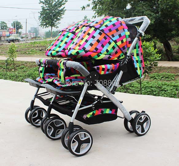 Baby-carriage-Twins-stroller-double-stroller-super-suspension-twins-strollers-carrier-pram-buggy