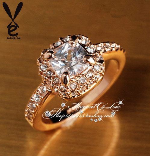 S925 anillos de boda para mujer de aleación de zinc de la joyería de lujo anillos