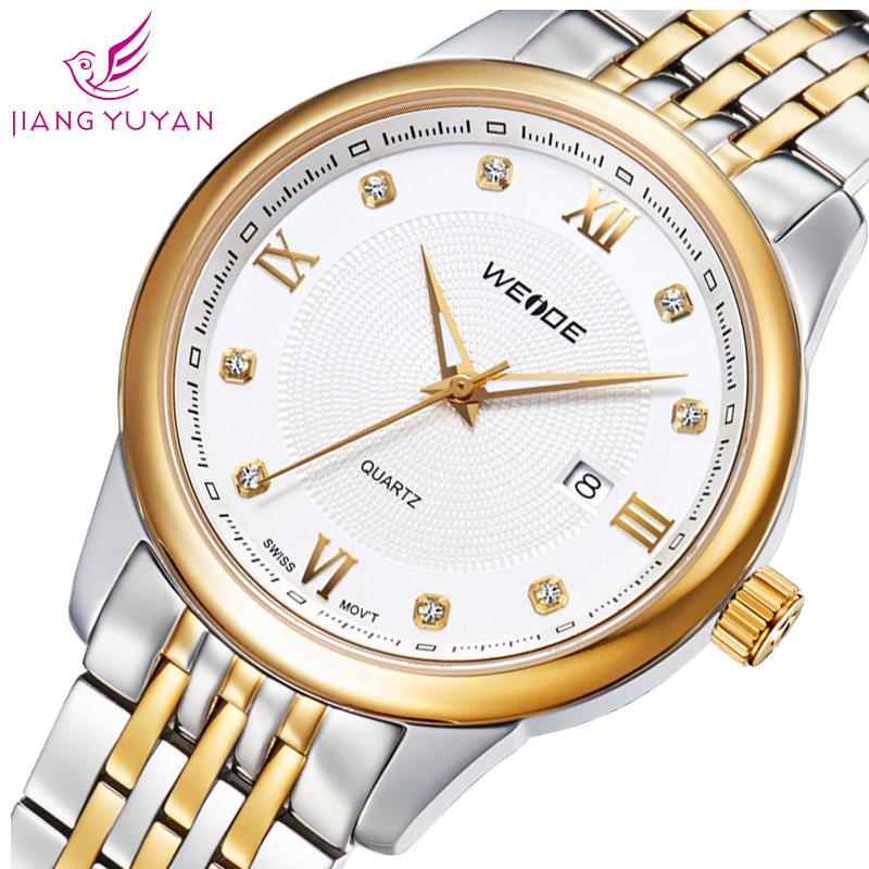 Hot fashion WEIDE brand watches men sport casual quartz full steel watches men calendar watch