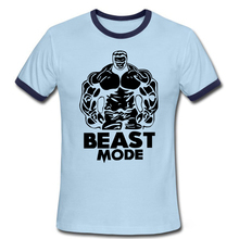 Bodybuilding Beast Mode Gym Exercise Men s T Shirt Fashion Powerhouse Gym Sports t shirts Short
