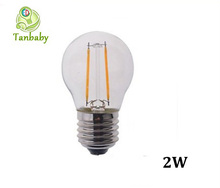 Tanbaby 1pcs 2W 4W 6W 8W A60 E27 Led filament bulb clear grass edison light bulbs