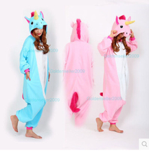 Unisex Fleece adult Unicorn pink/blue Onesie pajamas halloween christmas party costumes S M L XL