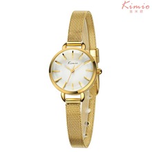 2015 New KIMIO Brand Fashion Casual Analog Display Quartz Watch Luxury Gold Ladies Watches Women Dress