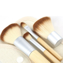 4Pcs Hot Sale Pro Makeup Brushes kit Concealer Blush Foundation Make up Brush Set Wooden Kabuki for Mac MakeUp Brush FreeShiping