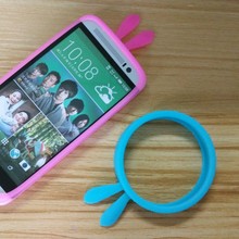 Universal silicone rabbit ears phone frame protective frame for mobile phone