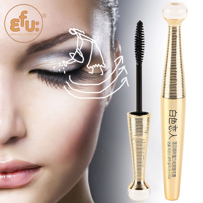 1Pcs Professional Makeup Brand EFU Lotus Series Mascara High Quality Waterproof and long lasting cosmetic 6