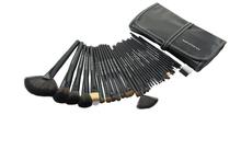 New Arrival 32pcs Black Cosmetic Brush Kit Tool Professional Makeup Brushes Set With PU Leather Case