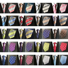 Classic Men Plaid Tartan Polka Dots 8cm Wide Polyester Tie Necktie Hot HZTIE0009