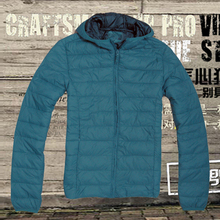 Special European light warm thin feather Cotton Hooded Jacket men’s clothes