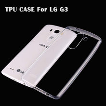 Ultra Thin Slim 0.3mm Clear Transparent Soft TPU sFor LG G3 Case For LG G3 D850 D855 F400 VS985 LS990 Cell Phone Back Cover Case