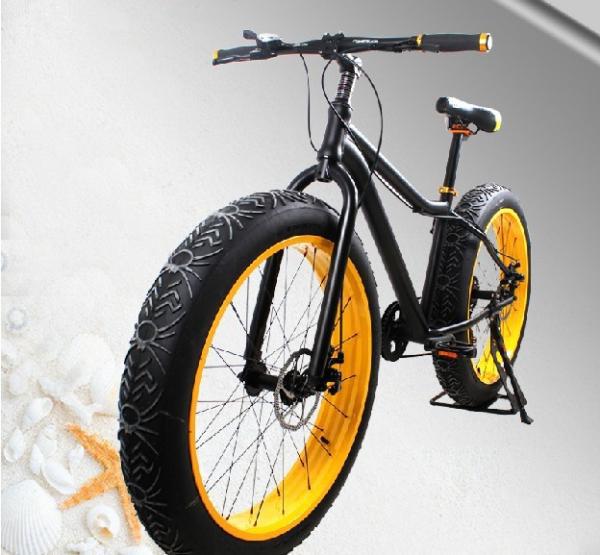 26inch Large size snow bicycle mountain road bike with aluminum alloy bicicletas frame and steel fork