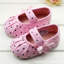 HOT 0 1Years Baby Children s Girl First Walkers Polka Dot Toddler Infant Girls Soft Shoes