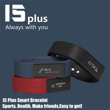 iwown I5 Plus Smart Bracelet Watch Bluetooth 4.0 Waterproof Touch Screen Sport Tracker Health Wristbands Sleep Monitor,+Gift Box