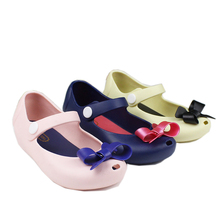 Mini Melissa 2015 Summer  Sandals Cute Bow Girls Sandals Children Bowtie Baby Shoes For Girls Hot Sale Free shipping