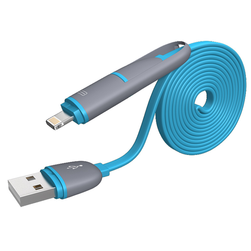 2015  Micro usb + 8pin USB 2 in 1 Sync Data Charger Cable for iPhone 5s 6 plus ipad(ios 8) For Samsung HTC data cable 100cm