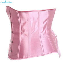 Hot Senchanting Goth Underbust Corset Cupless Waist Training Corsets Bustier kopcet Top S 6XL Black Red