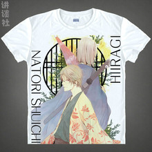 Natsume Takashi T-shirts kawaii Japanese Anime t-shirt Manga Shirt Cute Cartoon Madara cat Cosplay shirts 37706402403 tee 147