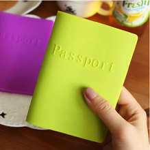 Passport Cover candy colored Silicone Cover For Passport dustproof Waterproof Color Passport Holder