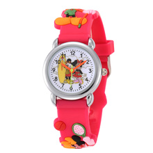 Hot Sale Hello Kitty Watches 2016 Children Cartoon Watch Kids Cool 3D Rubber Strap Quartz Watch