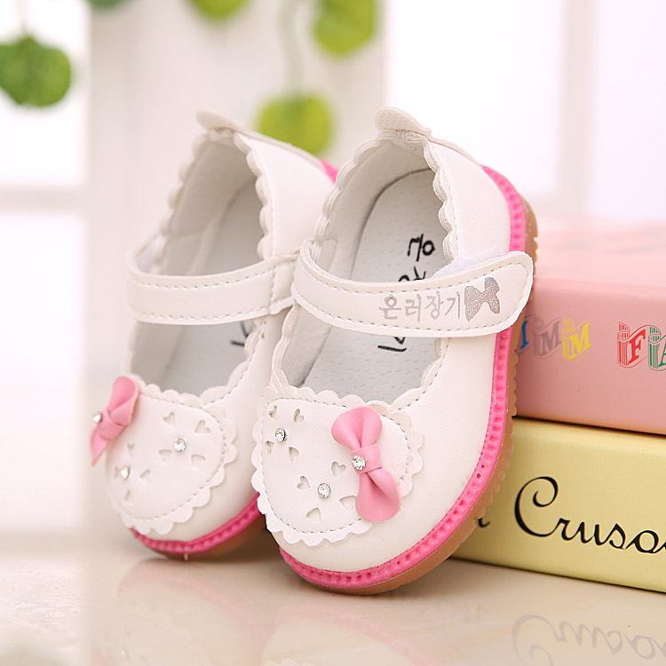 2016 Hot New Girl Baby font b Shoes b font Cow Muscle Children s soft bottom