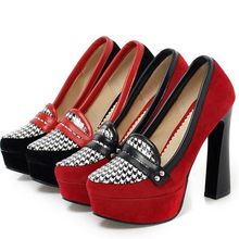 Women shoes high heel elegant matte zapatos mujer spring 2015 new fashion diamond design pumps red black sapatos femininos