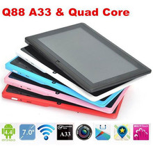 Ultrathin 7 inch Tablet PC 1024 600 Google Android 4 4 OS Allwinner A33 1 2GHz